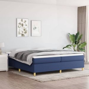 Furniture Limited Boxspringframe stof blauw 200x200 cm