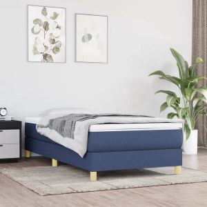 Furniture Limited Boxspringframe stof blauw 80x200 cm