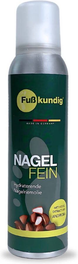 Fußkundig nagelolie 150ml hydraterende nagelriemolie 100% vegan Voor verzorging en hydratatie van de huid bij droge en broze nagels aanbevolen door pedicures!