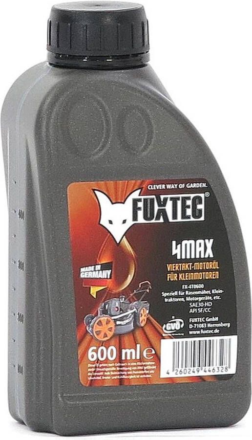 FUXTEC 4-takt olie 4MAX motorolie grasmaaier bosmaaier verticuteermachine tuingereedschap 600 ml