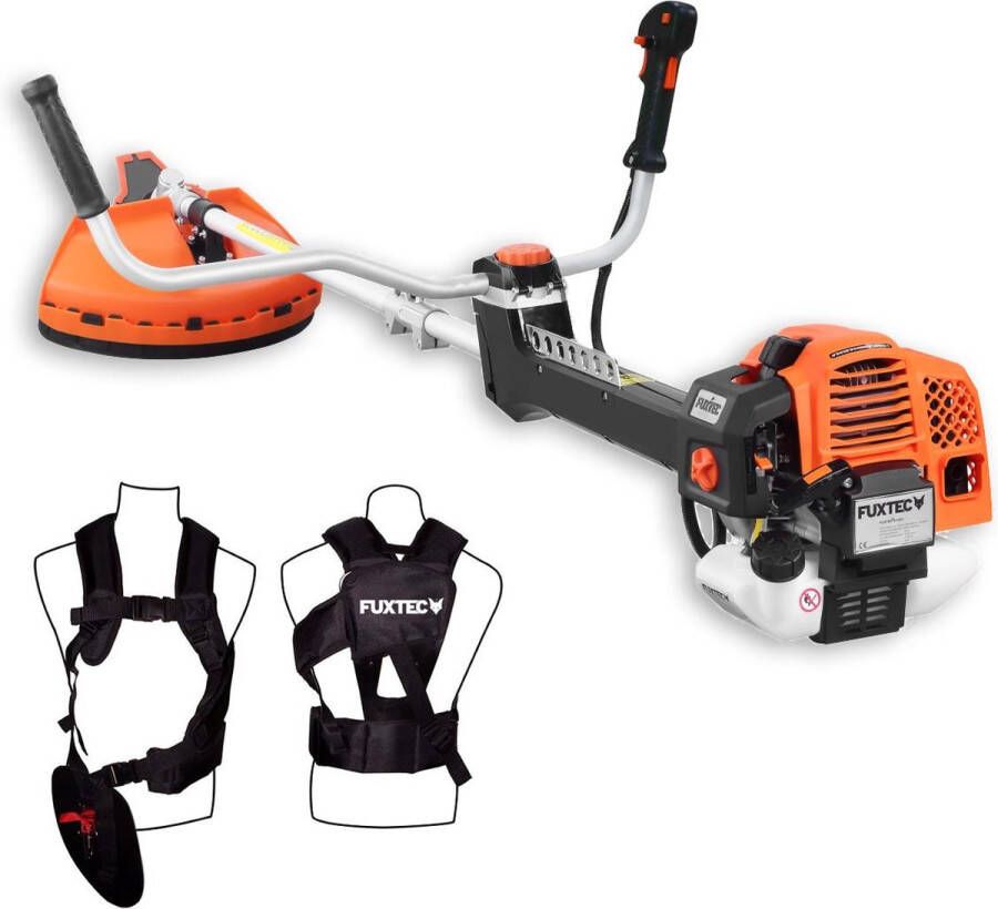 FUXTEC Bosmaaier Benzine Professionele Grastrimmer 62cc 2-takt 2in1 FX-PS162