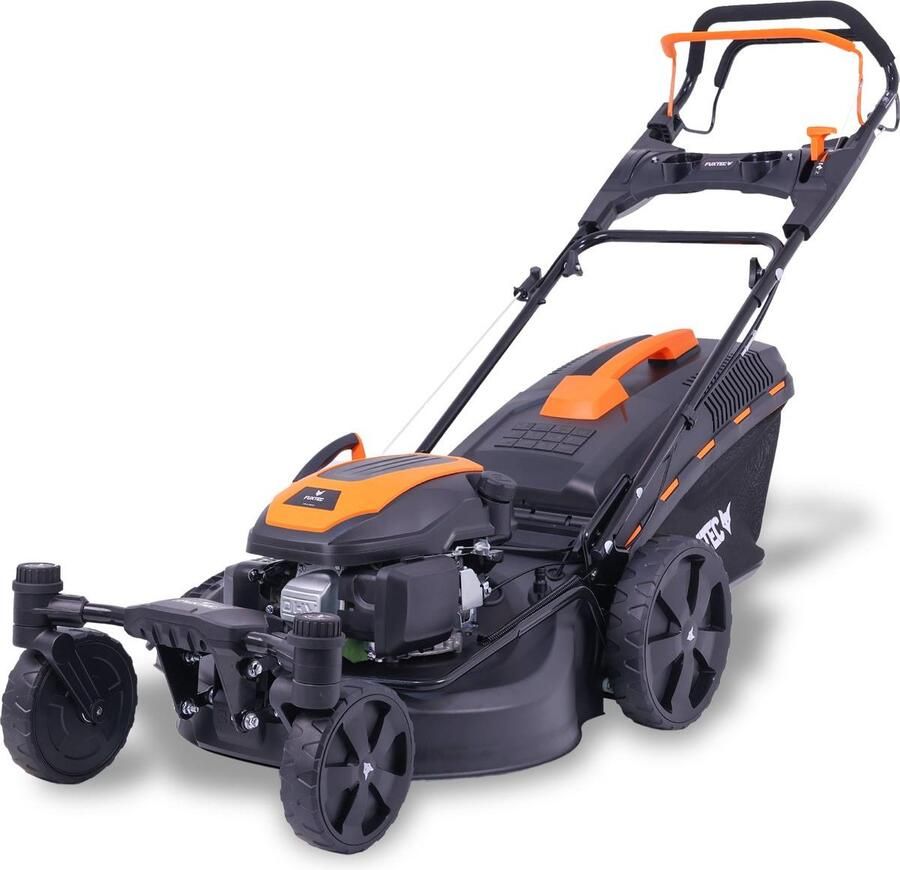 FUXTEC Grasmaaier Benzine 51cm 4-takt 170cc zelfrijdend zelftrekkend achterwielaandrijving Mulchfunctie Opvangbak 60L FX-RM5170agile