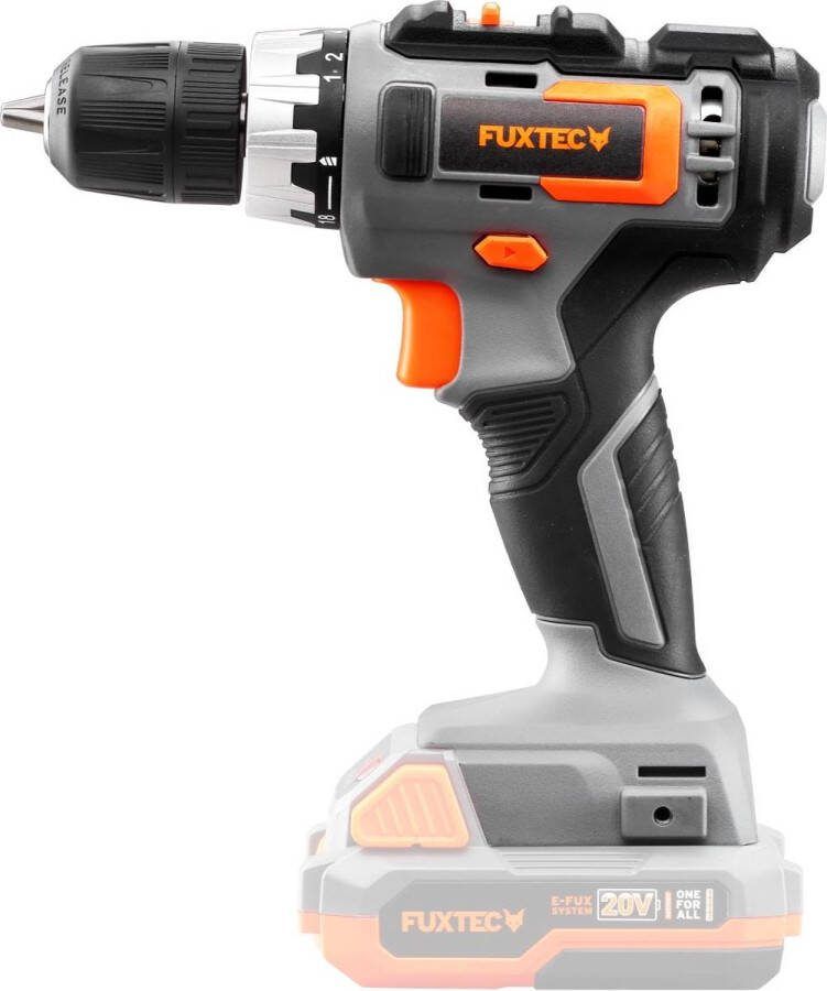 FUXTEC schroefboormachine accu 20V accuboormachine accu schroevendraaier (geleverd zonder batterij en lader)