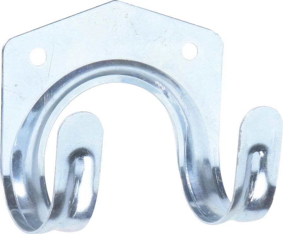 FX Tools Set van 5x dubbele ophanghaken wandhaken 7 x 4 cm metaal