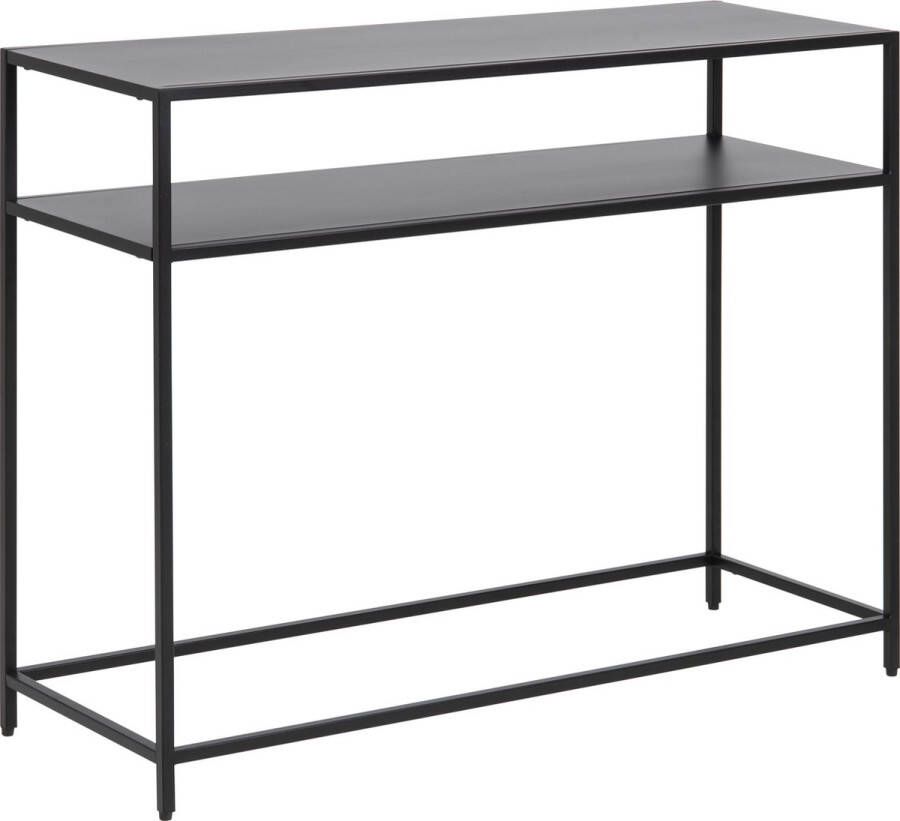 Fyn Sidetable Nexo 100 cm in zwart metaal