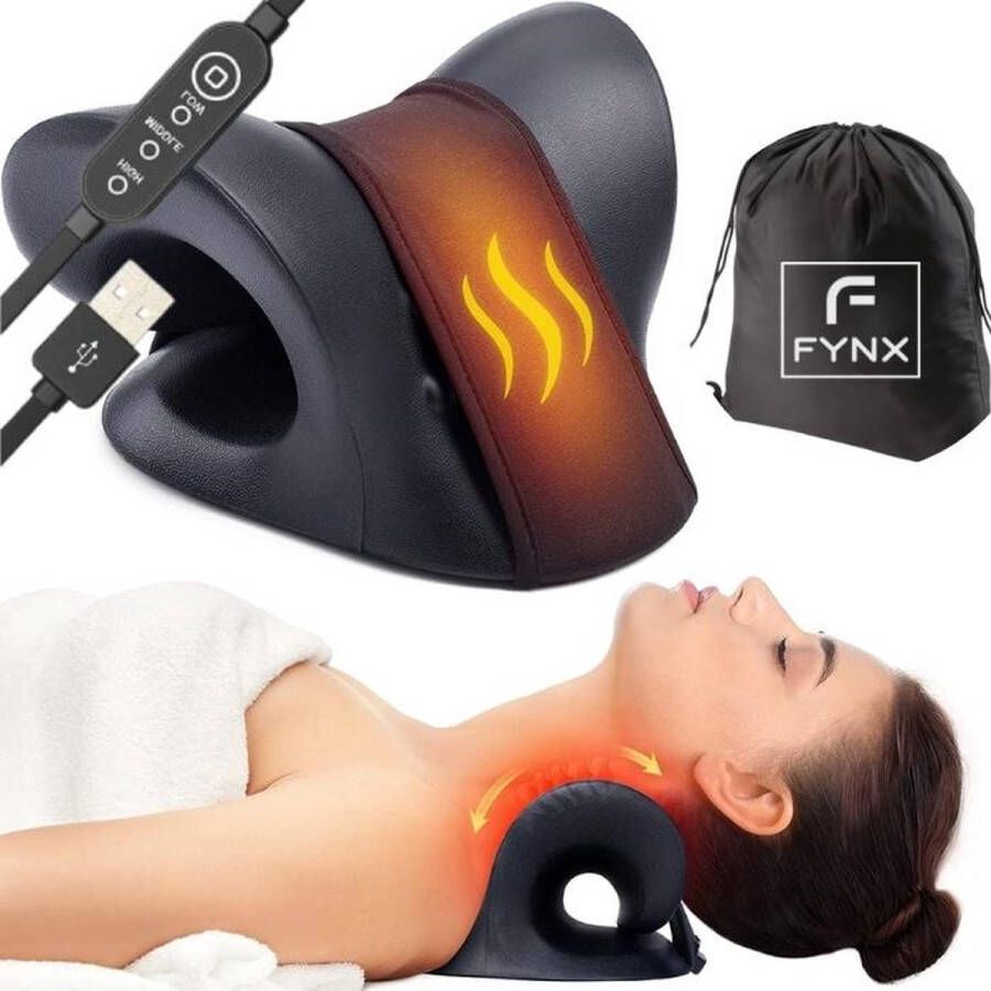 FYNX Nekstretcher met warmte element Nekmassage Massagekussen Nekmassage Apparaat