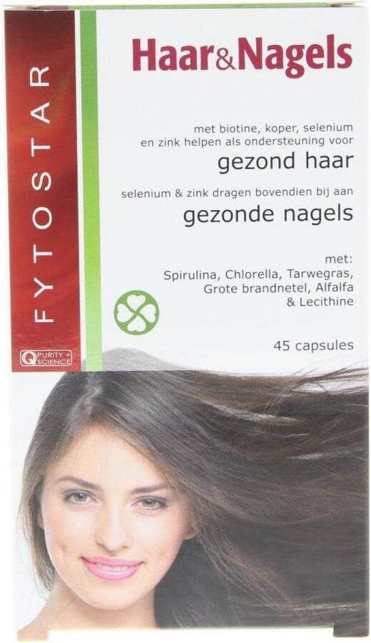 Fytostar Haar & Nagels Haar en nagels Voedingssupplement 45 capsules