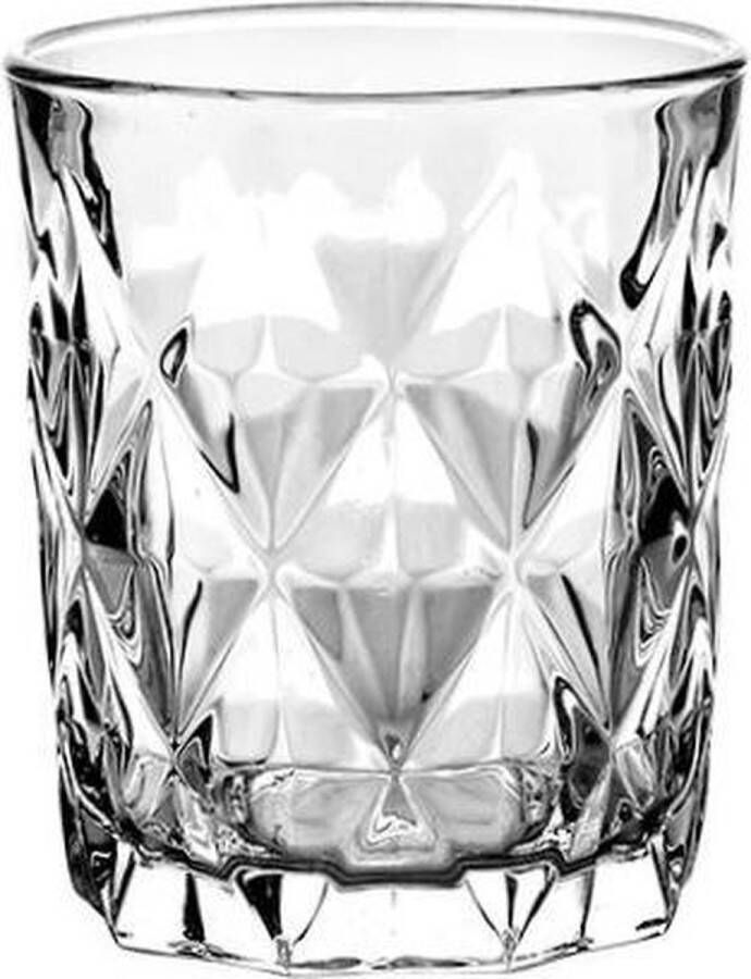 G-HORSE WHISKEY GLAS DIAMOND 30CL SET A4