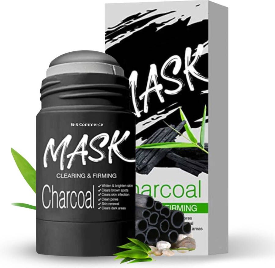 G-S Commerce Mask Stick Houtskool klei masker Bekend van de Green Mask Stick Detox Charcoal Kleimasker Gezichtsmasker Blackhead remover Huidverzorging Hydraterend