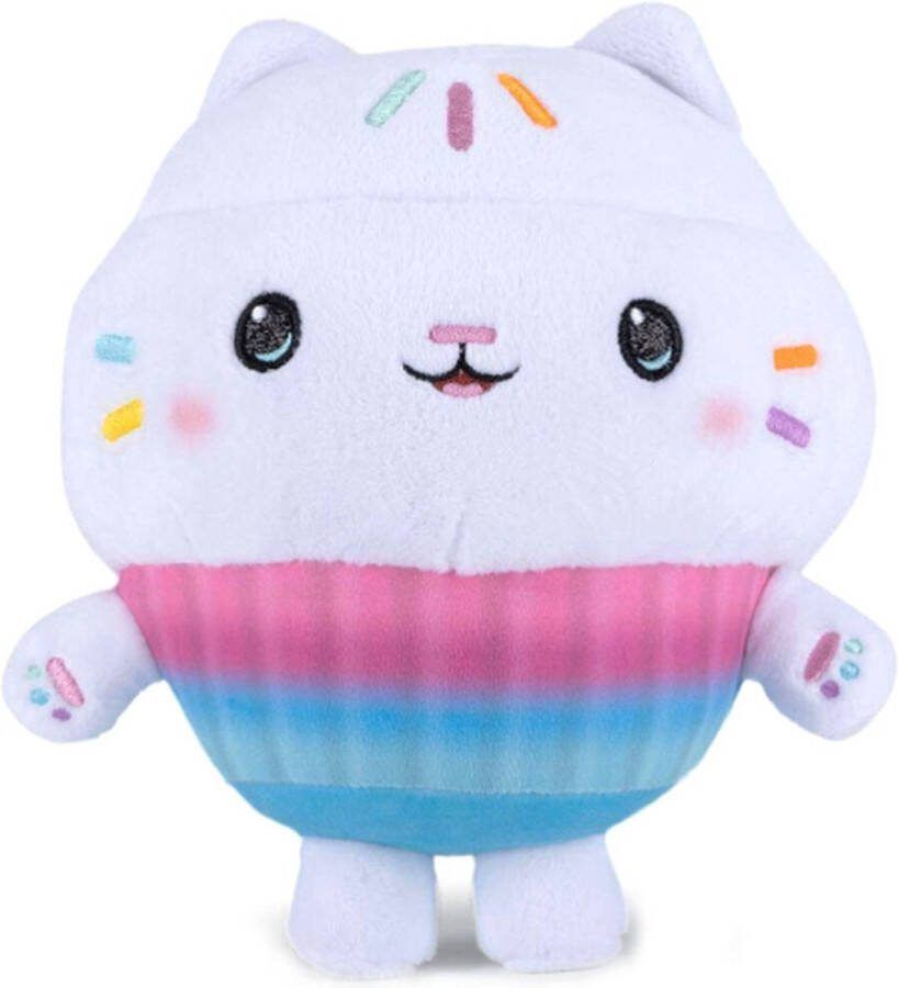 Gabby's Poppenhuis Cakey Gabby s Poppenhuis Pluche Knuffel 22 cm {Gabby's Dollhouse Plush Toy Speelgoed Knuffeldier Knuffelpop voor kinderen jongens meisjes Gabby Cakey Kitty Fee Meerminkat Pandy Poek Mercat Kitty Fairy Pandy Paws Cakey Cat}