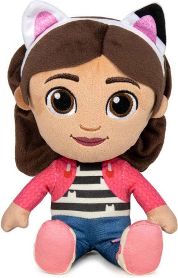 Gabby's Poppenhuis Gabby s Poppenhuis Pluche Knuffel 28 cm {Gabby's Dollhouse Plush Toy Speelgoed Knuffeldier Knuffelpop voor kinderen jongens meisjes Gabby Cakey Kitty Fee Meerminkat Pandy Poek Mercat Kitty Fairy Pandy Paws Cakey Cat}