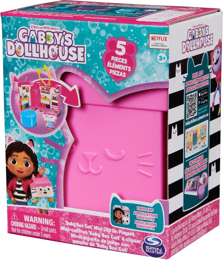 Gabby's Poppenhuis Gabby s Poppenhuis speelset met clip met speelgoedfiguur en poppenhuisaccessoires stijlen kunnen verschillen