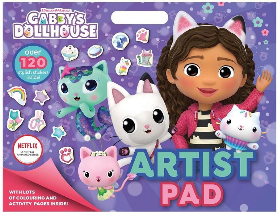 Gabby's Poppenhuis Gabby's dollhouse activiteiten boek kleurboek met stickers artist pad