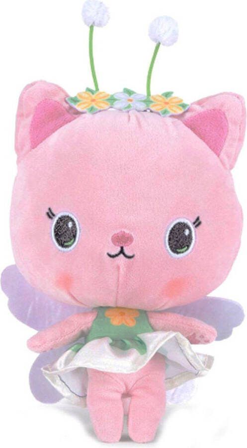 Gabby's Poppenhuis Kitty Fee Gabby s Poppenhuis Pluche Knuffel 24 cm {Gabby's Dollhouse Plush Toy Speelgoed Knuffeldier Knuffelpop voor kinderen jongens meisjes Gabby Cakey Kitty Fee Meerminkat Pandy Poek Mercat Kitty Fairy Pandy Paws Cakey Cat}