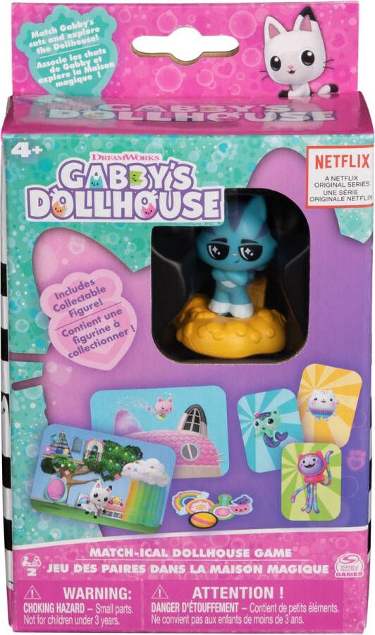 Gabby's Poppenhuis Spin Master Games Gabby s Dollhouse Match-ical Dollhouse Game Bordspel Matchen 5 jaar Familiespel