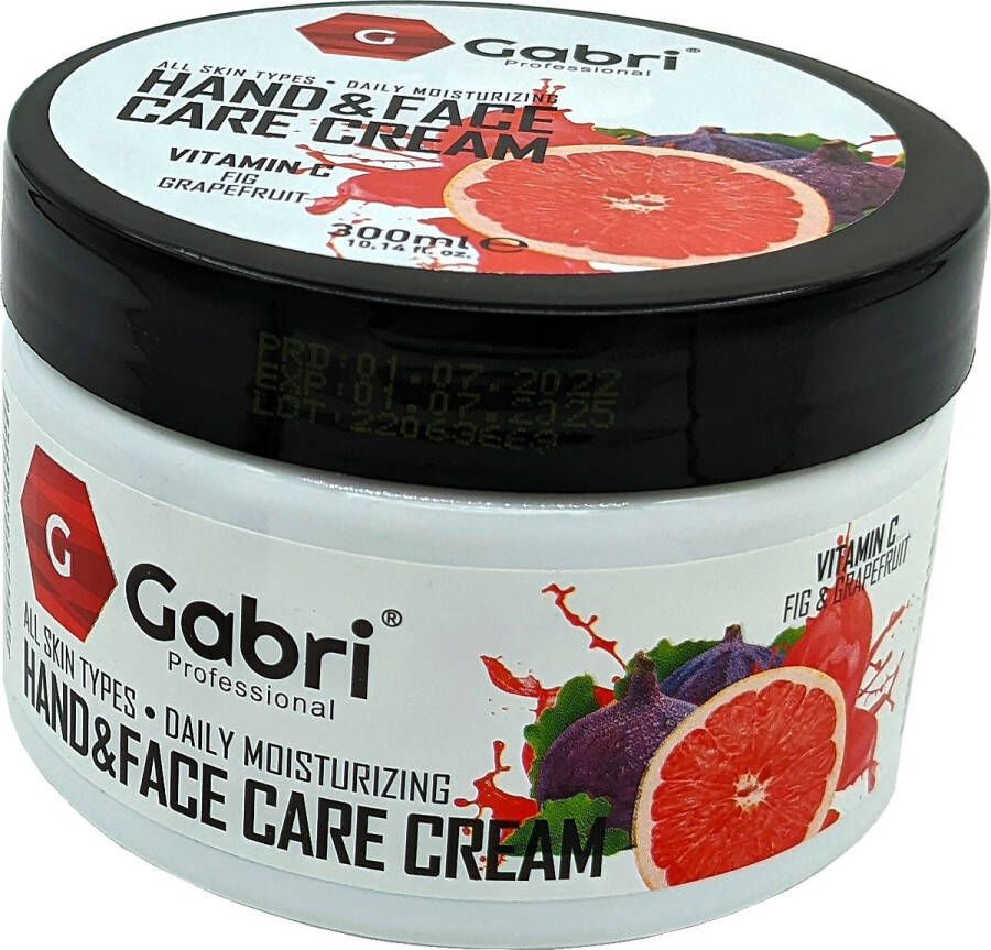 Gabri Professional Gabri Hand & Face Cream Creme Fig Grapefruit 300ml