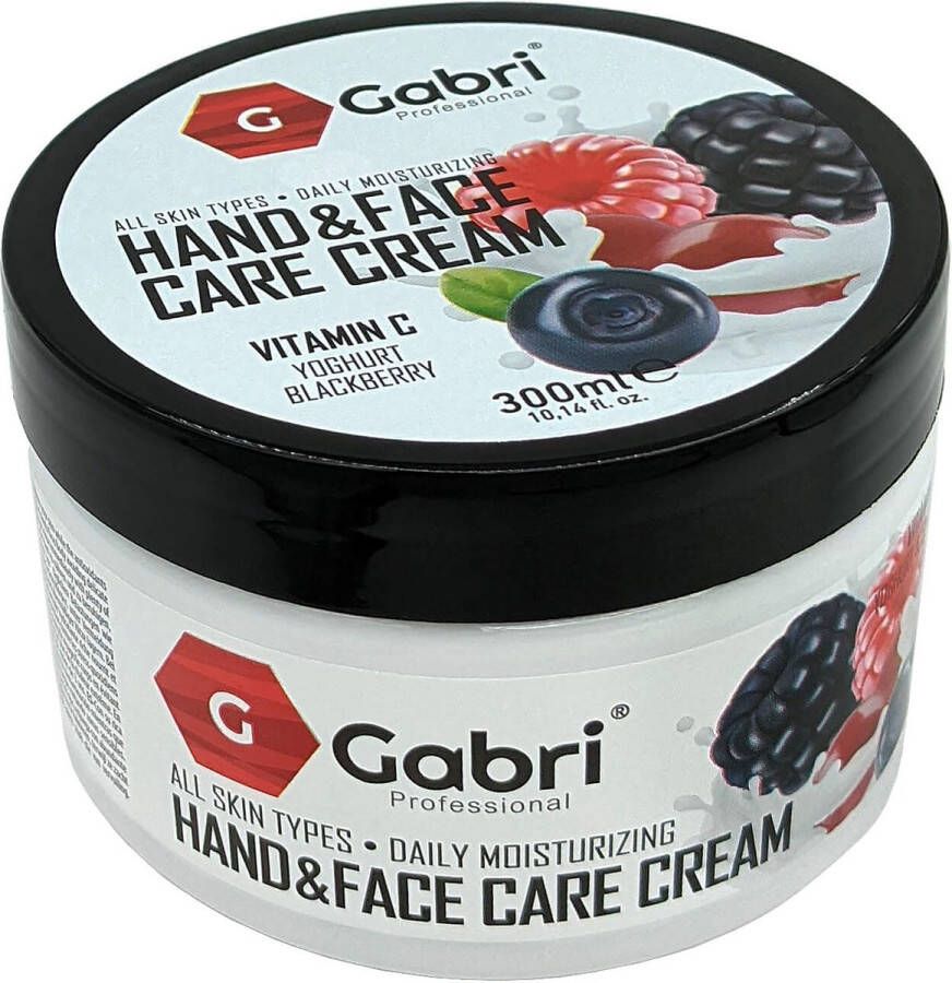 Gabri Professional Gabri Hand & Face Cream Creme Yogurt Blackberry 300ml