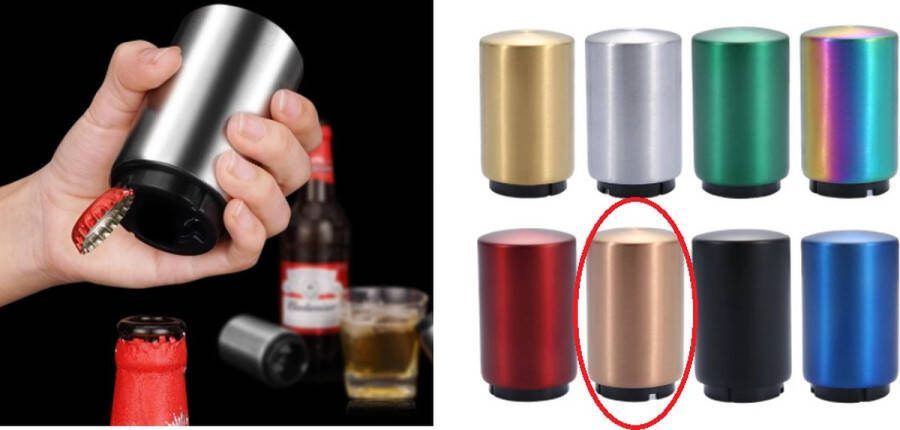 Gadgetpoint Flesopener Bier Fles Opener Dopjes Verwijderaar Brons