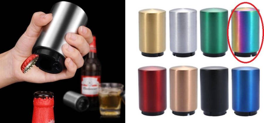 Gadgetpoint Flesopener Bier Fles Opener Dopjes Verwijderaar Regenboog