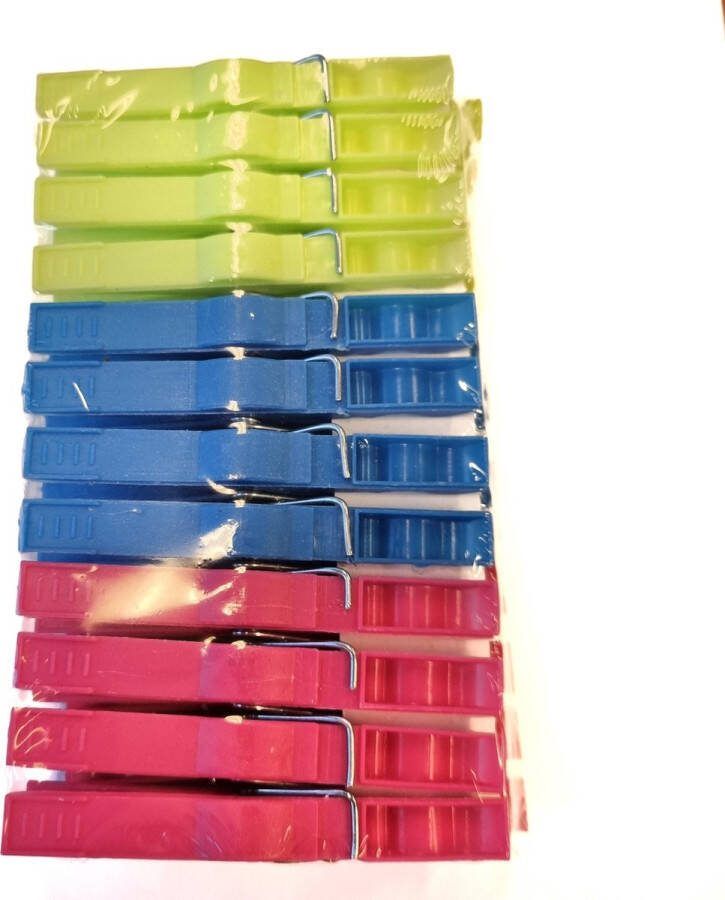 Gadgetpoint Plastic Knijpers Wasknijpers Kunststof Clothes Pins Wassen Ophangen 24 stuks Multicolor