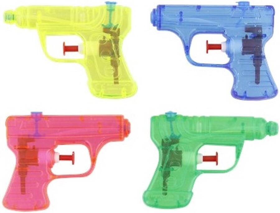 Gadgetpoint Waterpistool 4 stuks Verschillende kleuren