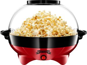 Gadgy Popcorn Machine Rond met Anti-aanbaklaag Popcorn Maker Stil en Snel 5 liter Rood Kinderfeestje