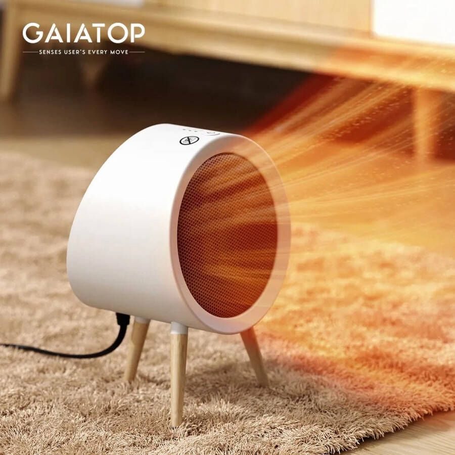 GAIATOP Luchtverhitter Kachel Kachelventilator Heater Elektrische kachel Mini Kachel Elektrisch Verwarming Compact en Lichtgewicht Draagbaar 3 standen