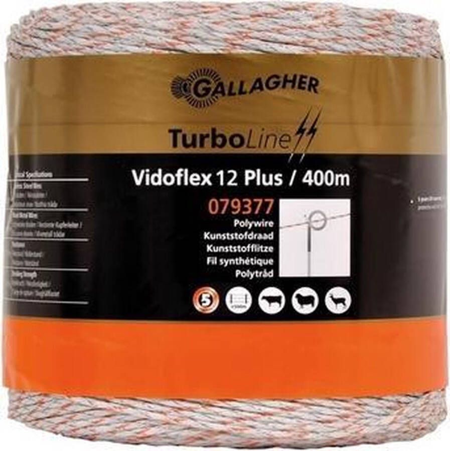 Gallagher Vidoflex 12 TurboLine Schrikdraad 400 meter