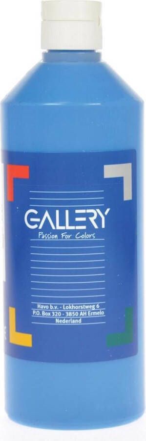 Gallery plakkaatverf flacon van 500 ml blauw