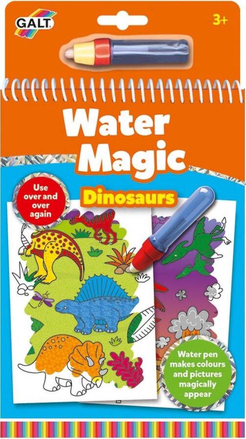 Galt Waterkleurboek Dinosaurs Junior 26 X 14 Cm 2-delig