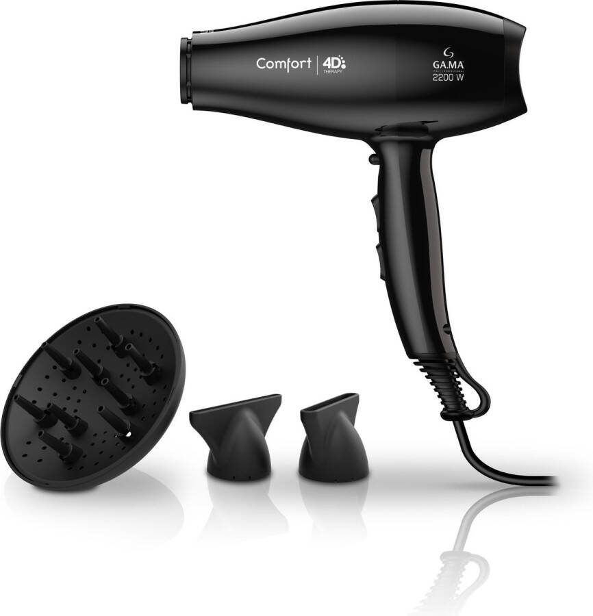 Gama GA.MA Comfort 4D haardroger 2200 W Zwart