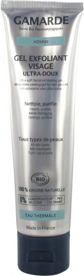 Gamarde Man Ultra-Zachte Gezichtsscrub Gel Biologisch 100 g