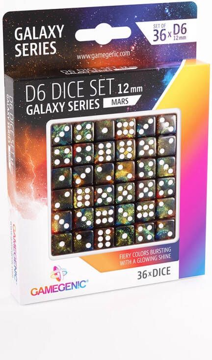 Gamegenic D6 Dice Set 36pcs Galaxy Series: Mars