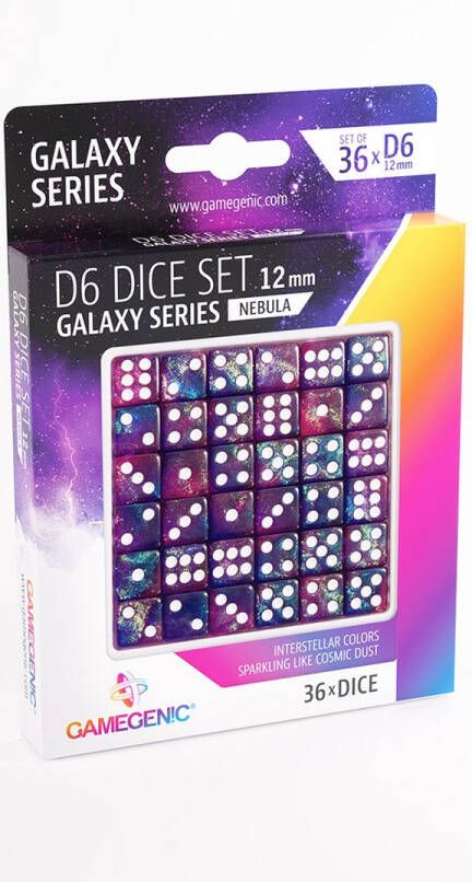 Gamegenic D6 Dice Set 36pcs Galaxy Series: Nebula