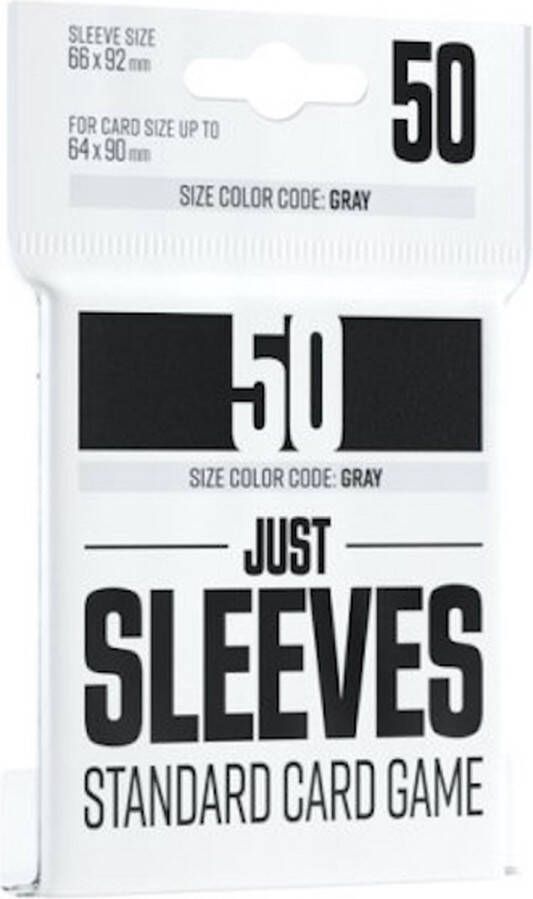 Gamegenic Just Sleeves Standard Card Game Sleeves: Black (50 stuks)