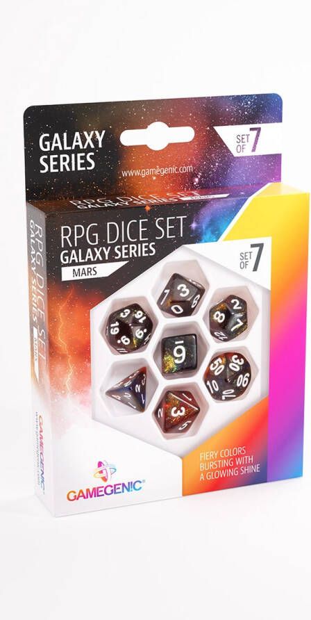 Gamegenic RPG Dice Set Galaxy Series: Mars