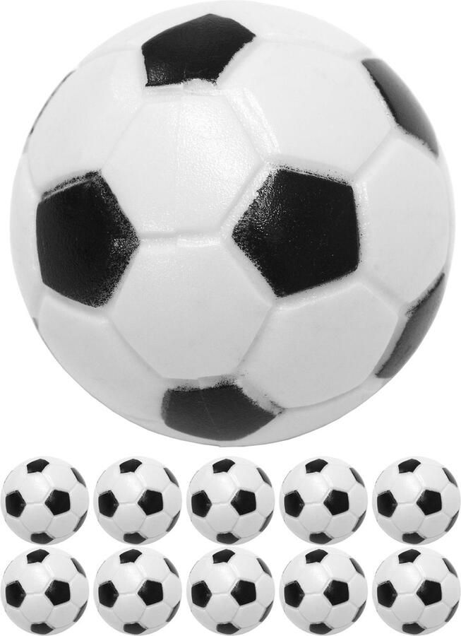 GAMES PLANET Voetbaltafel Ballen Set van 10 Tafelvoetbal Ø 31 mm