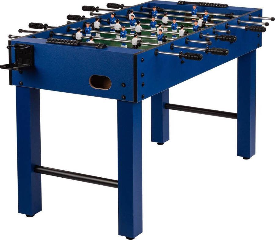 GAMES PLANET Voetbaltafel Tafelvoetbal Incl. Accessoires Glasgow Blauw
