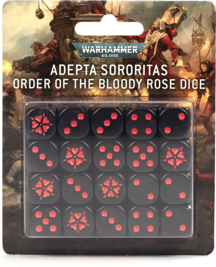Games Workshop Adepta Sororitas Order of The Bloody Rose Dice Set