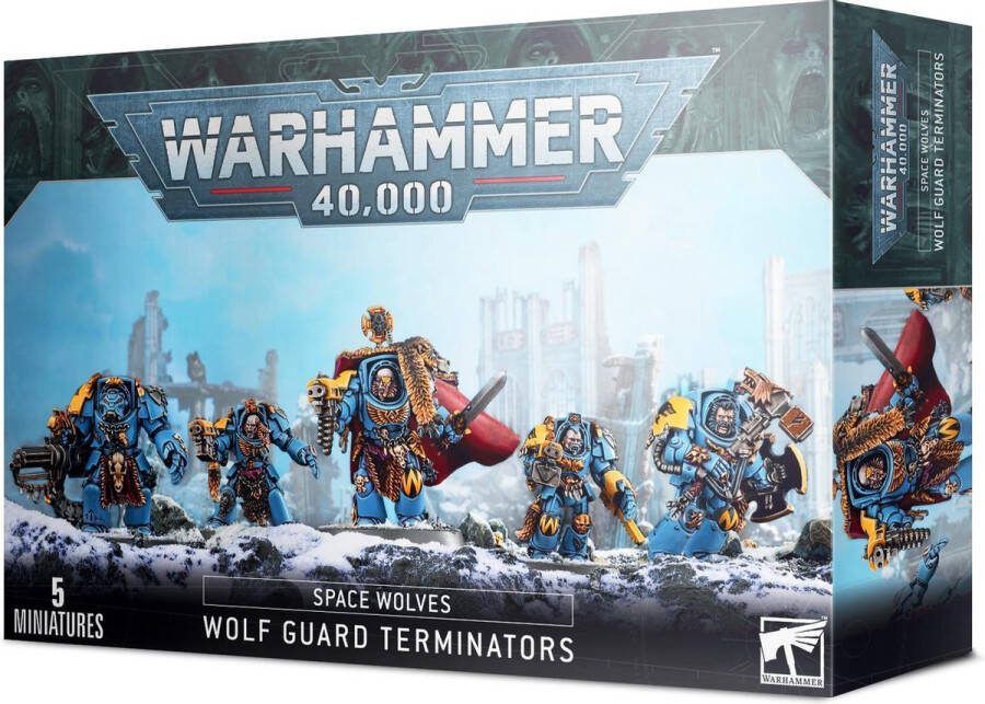 Games Workshop Warhammer 40k 40.00 Space Wolves Wolf Guard Terminators 53-07
