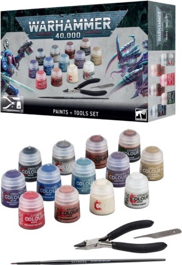 Games Workshop Warhammer 40K Paints + Tools Set 60-12