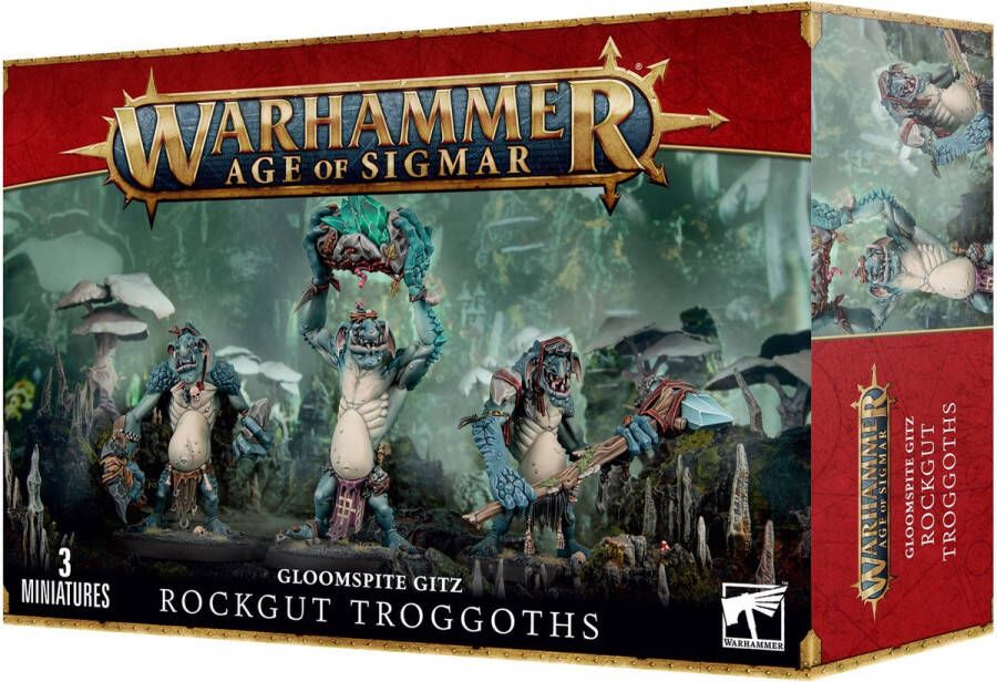 Games Workshop Warhammer Age of Sigmar Gloomspite Gitz Rockgut Troggoths