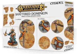 Games Workshop Warhammer Age of Sigmar Shattered Dominion 40mm & 65mm round bases