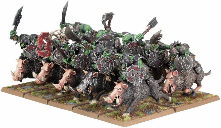Games Workshop Warhammer The Old World Orc And Goblin Tribes Orc Boar Boyz Mob 09-06