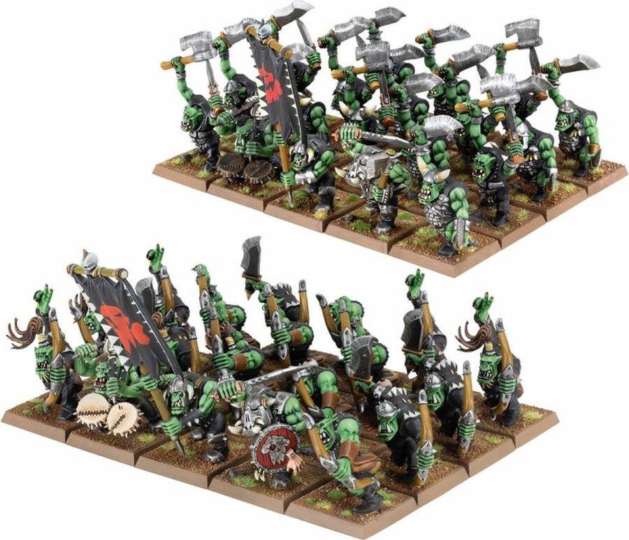 Games Workshop Warhammer The Old World Orc And Goblin Tribes Orc Boyz And Orc Arrer Boyz Mobs 09-03