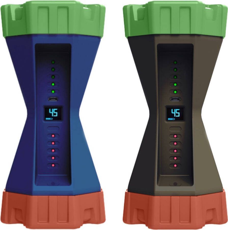 Gametimer Leerklok Timer voor Kinderen Educatieve leerklok kind Time Management Vergaderklok Aftelklok Leerklokken Kookwekker Analoog Leer Klok kijken Educatief Speelgoed Schermtijd Combi deal (Navy Army) NIEUW!