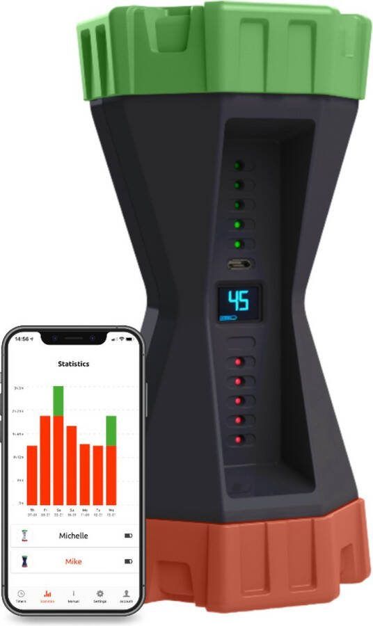 Gametimer Leerklok Timer voor Kinderen Educatieve leerklok kind Time Management Vergaderklok Aftelklok Leerklokken Kookwekker Analoog Leer Klok kijken Educatief Speelgoed Schermtijd (Zwart) NIEUW!