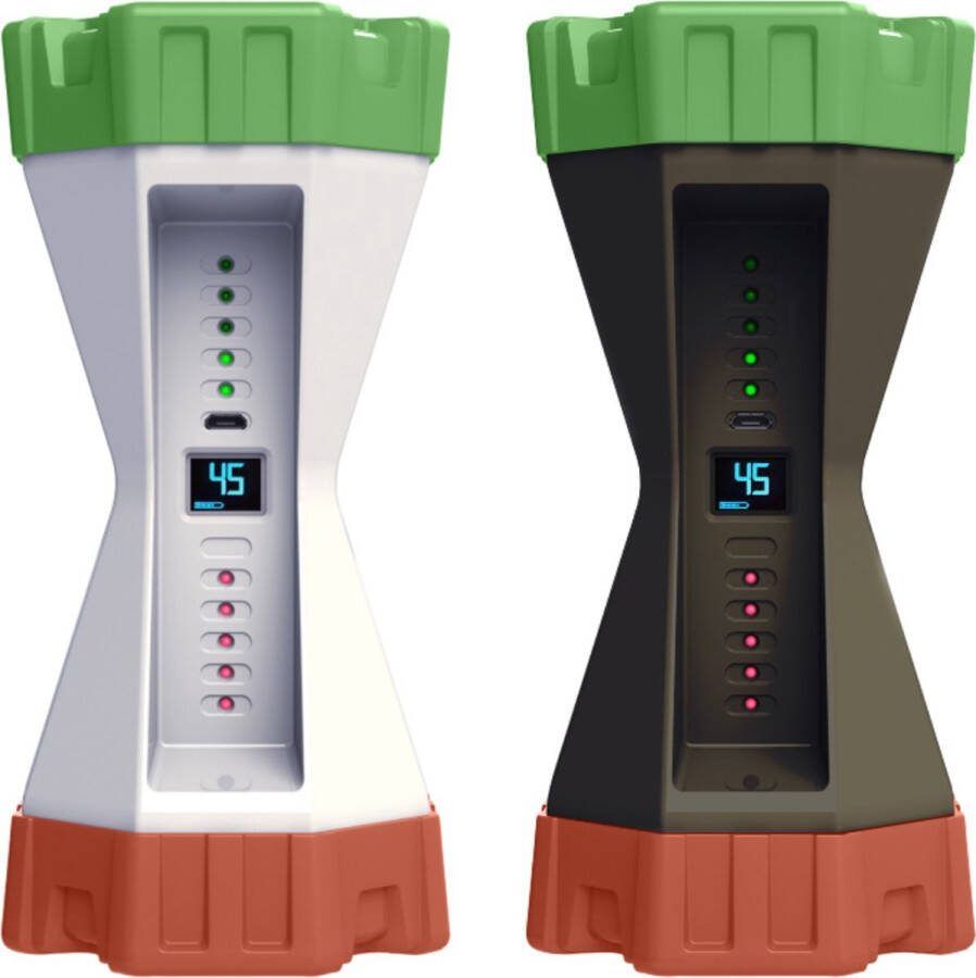 Gametimer Leerklok Timer voor Kinderen Educatieve leerklok kind Time Management Vergaderklok Aftelklok Leerklokken Kookwekker Analoog Leer Klok kijken Educatief Speelgoed Schermtijd Combi deal (Wit Army) NIEUW!