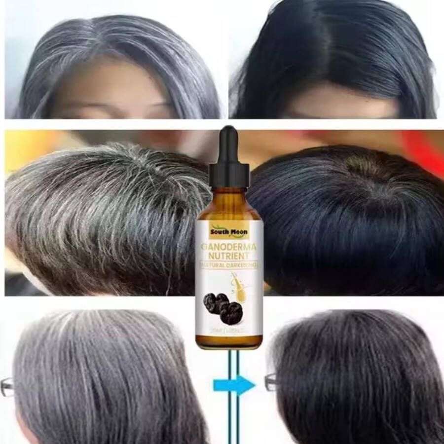 Ganoderma Nutrien Antie grijzend haarserum Natuurlijke kleurrherstel Haarverzorging Hoofdhuid voeden Haar olie