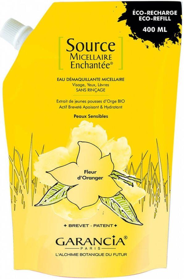 GARANCIA Gegarandeerde Source Micellaire Enchanted Orange Blossom Eco-Refill Makeup Remover 400ml